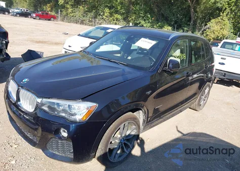 2016 BMW X3 xDrive35I z USA, uszkodzony, nr VIN 5UXWX7C57G0K36949